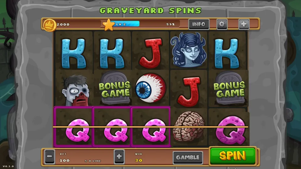 Graveyard Spins gameplay
