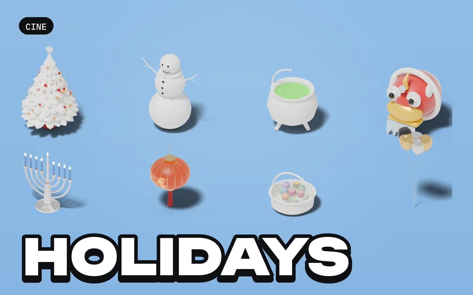 Cine: Holidays: a selection of the pack's models