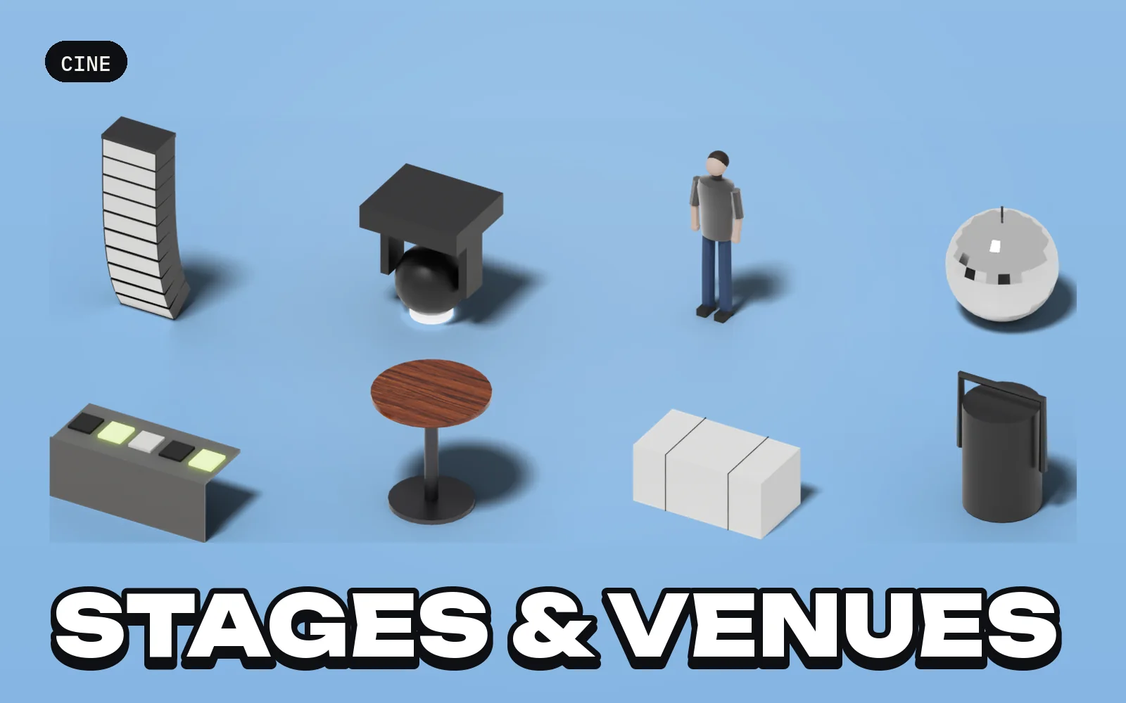 Cine: Stages & Venues: a selection of the pack's models