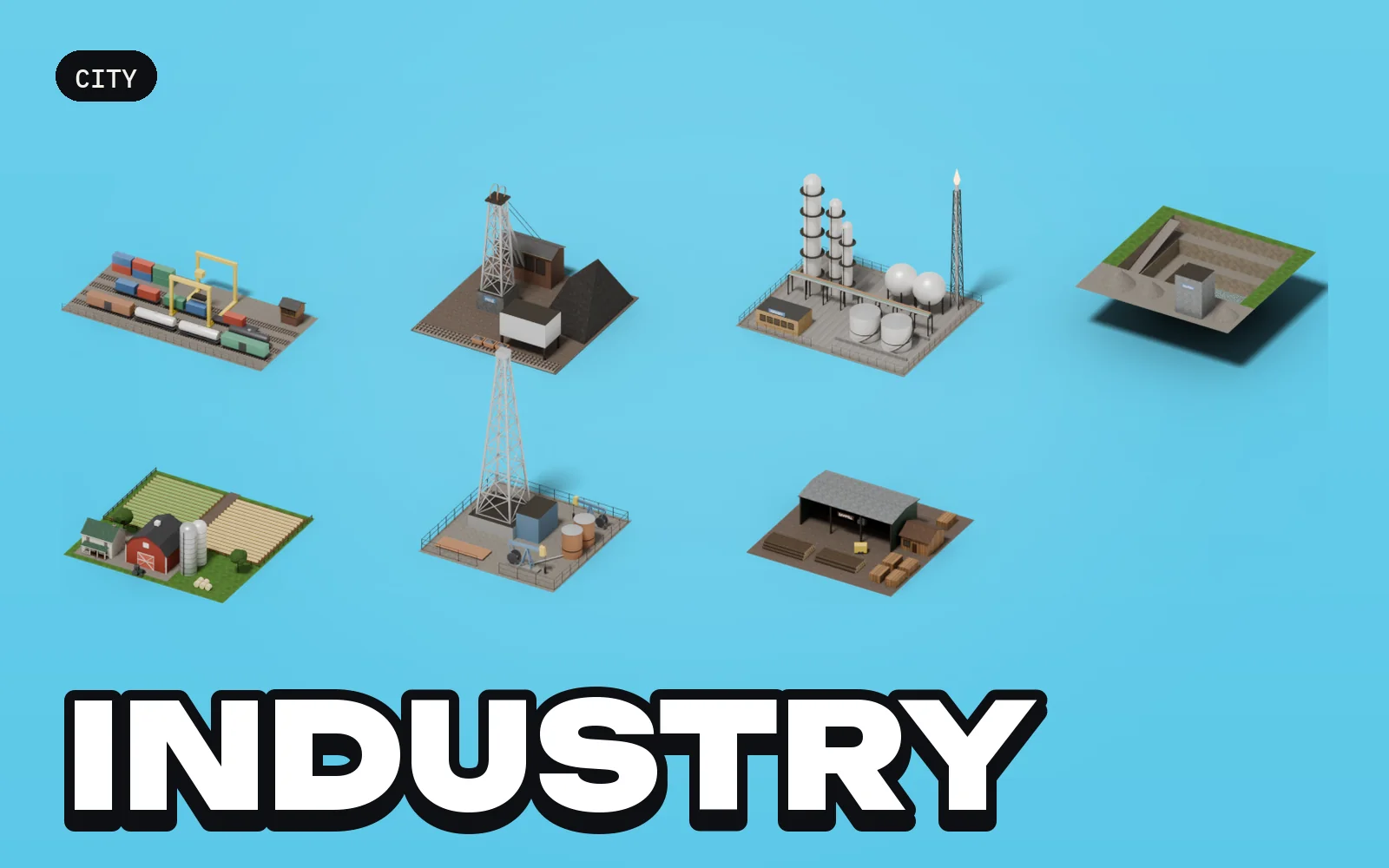 City: Industry: a selection of the pack's models