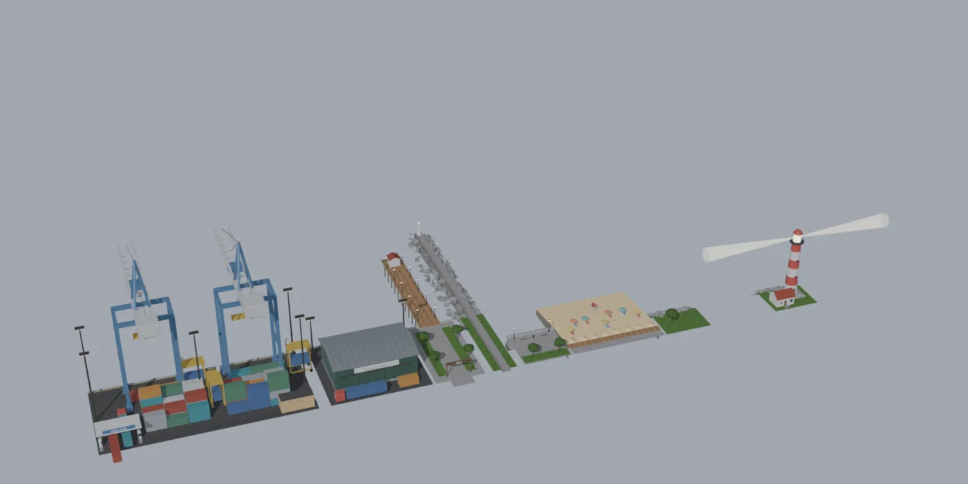 Every model in City: Port & Shore