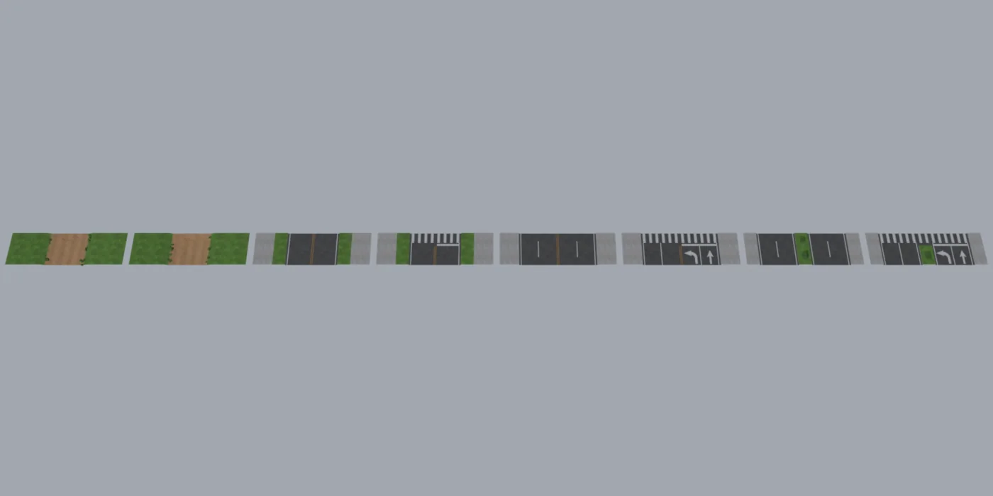 Every model in City: Roads