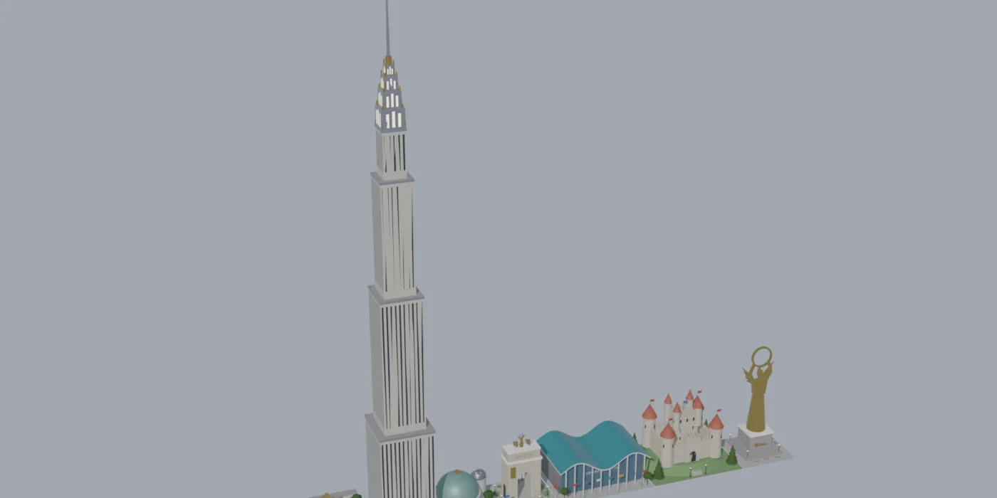 Every model in City: Unique Buildings