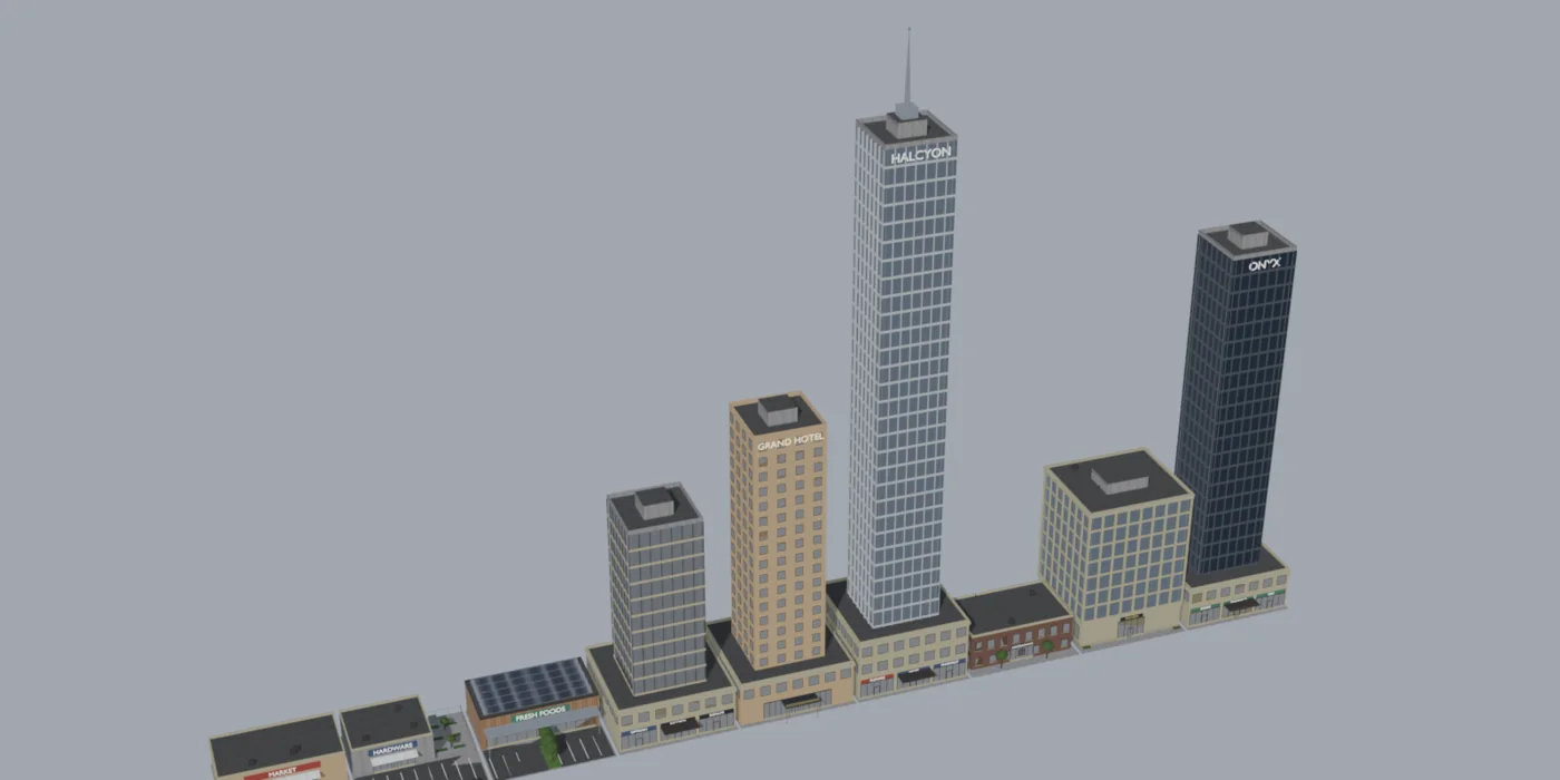 Every model in City: Zoned Business