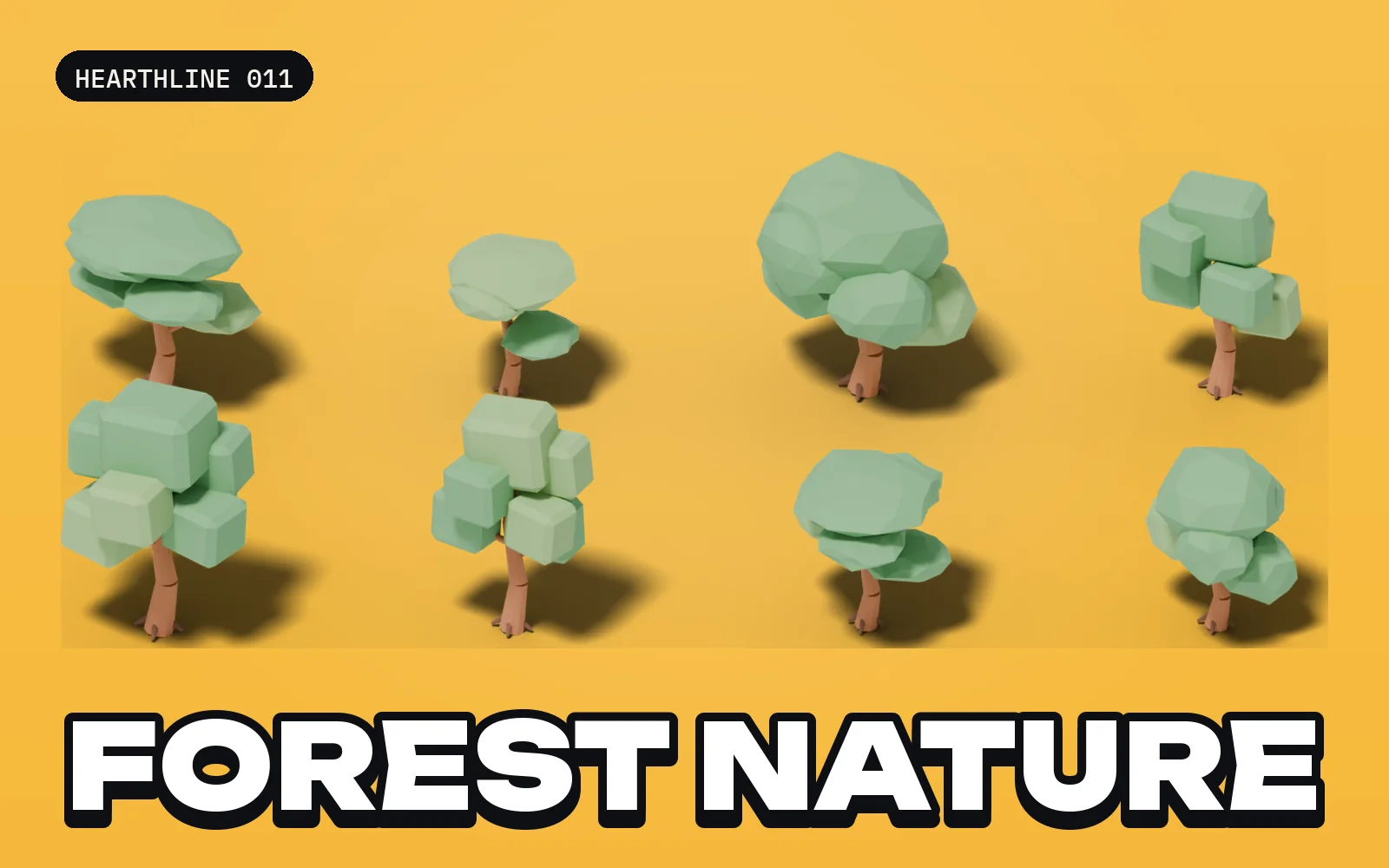 Hearthline 011: Forest Nature: a selection of the pack's models