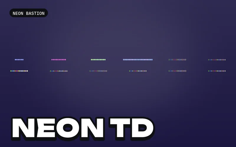 Neon Tower Defense Sprites